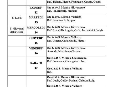 Calendario Liturgico Dal Al Dicembre