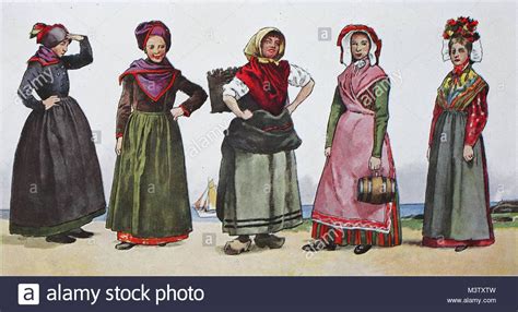 Traditional Danish Folk Costumes - Island of Fanoe, Skovshoved, Agger ...