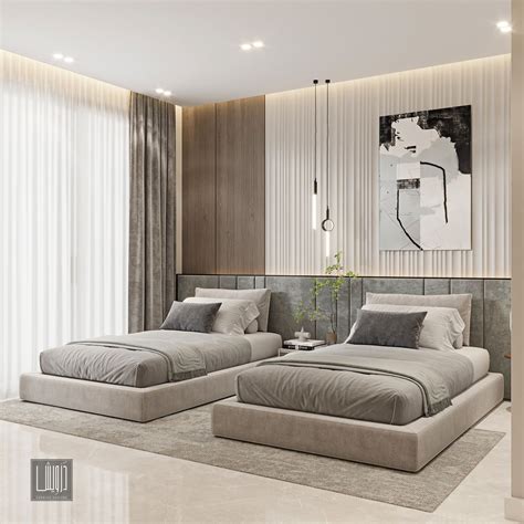 Twin Bedroom Ii On Behance Bedroom Interior Luxury Bedroom Master