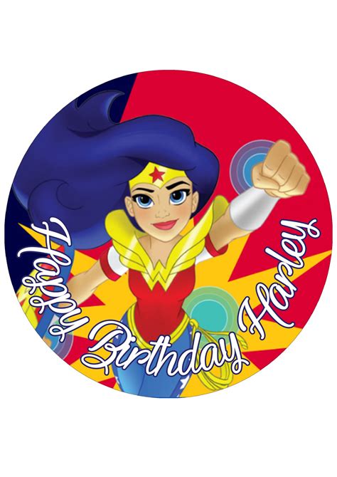 Wonder Woman Edible Cake Image Itty Bitty Cake Toppers