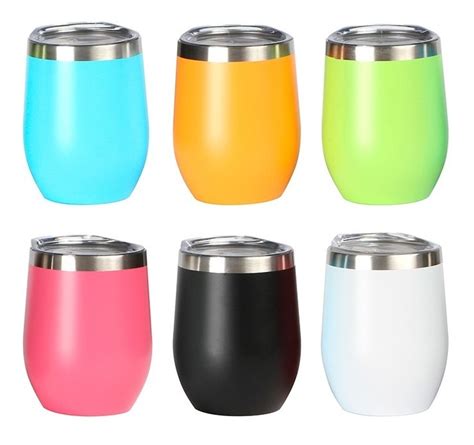 Vaso De Acero Inox Doble Pared Con Tapa Personalizado Env O Gratis