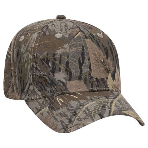 Otto Cap Otto Flex Camouflage 6 Panel Low Profile Baseball Cap Order Swag