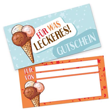 Itenga Geschenkgutschein Eis Motiv Postkarte Zum Au Itenga