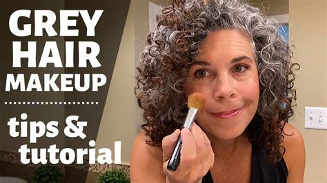 Grey Hair Makeup Tips And Tutorial ~ Makeup For Grey Hair ~ Over 40 Makeup Youtube