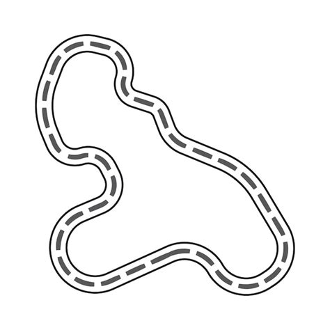 Premium Vector Racing Circuit Icon