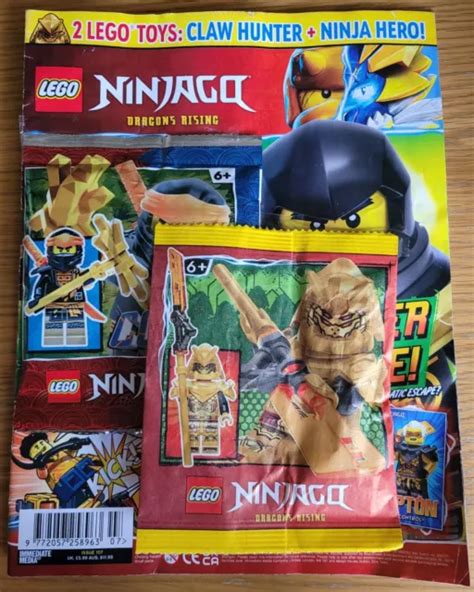 Lego Ninjago Magazine Issue New With Claw Hunter Cole Minifigure