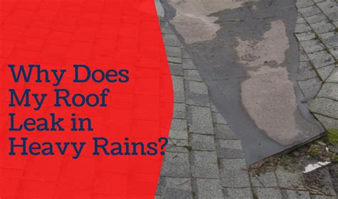 Why Does My Roof Leak In Heavy Rains Camden Roofing And Construction