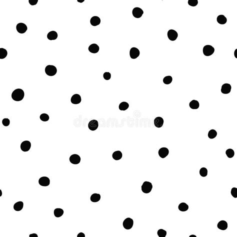 Big White Polka Dots, Red Seamless Background Stock Vector ...