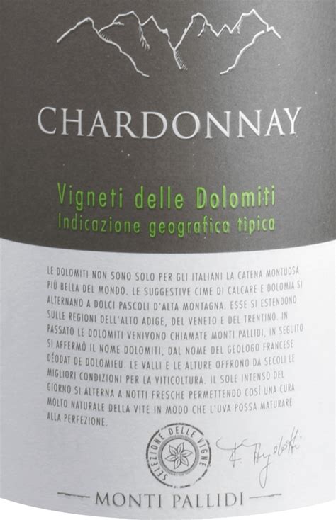 Chardonnay Vigneti Delle Dolomiti IGT Monti Pallidi VINELLO