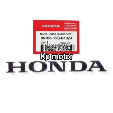 Jual Logo Tulisan Honda Mark Honda 100mm Type 1 Original Shopee Indonesia