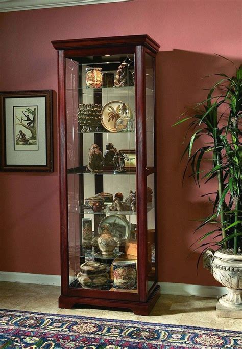 Victorian Cherry Curio Cabinet By Pulaski Furniture Curio Cabinet