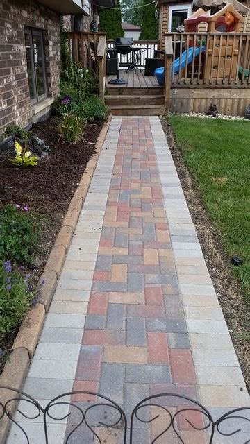 Unilock Hollandstone Paver Walkway Jardin Chicago Par Statements