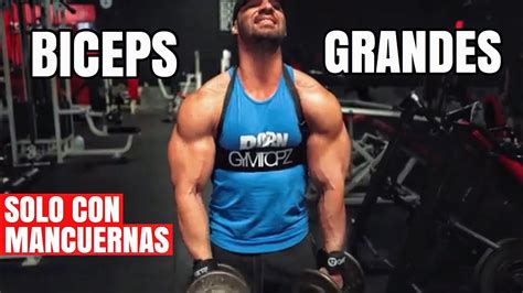 Rutina De Biceps Con Mancuernas Gymtopz Youtube