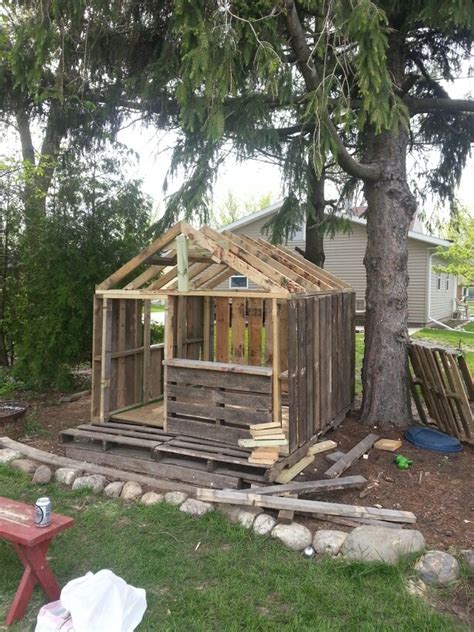 Pin By Andy Denson On Pallet Uses Wooden Fort Outdoor Forts