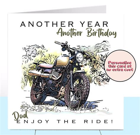 Triumph Motorbike Birthday Card Scrambler Great Escape Bike Etsy UK