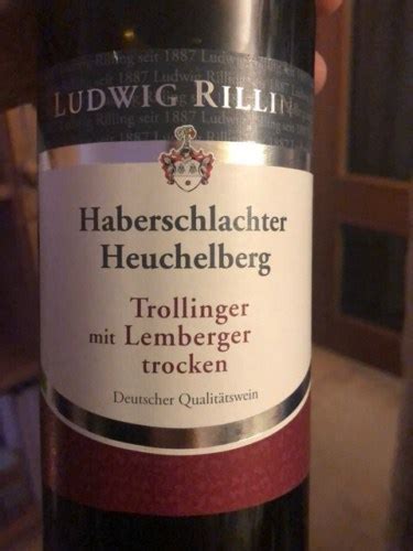 Ludwig Rilling Haberschlachter Heuchelberg Trollinger Lemberger