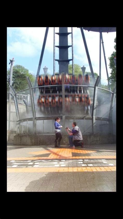 The Big Drop On The Oblivion Ride At Alton Towers Staffordshire England