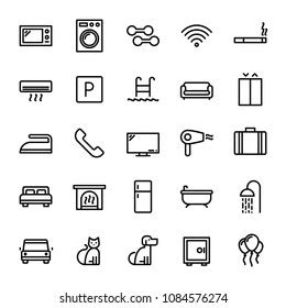 Hotel Amenities Icons Images, Stock Photos & Vectors | Shutterstock