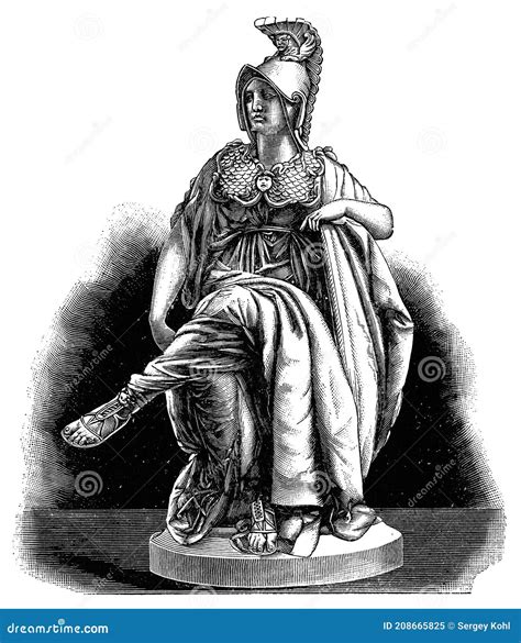 The Roman Goddess Of Wisdom Minerva By A French Sculptor Albert