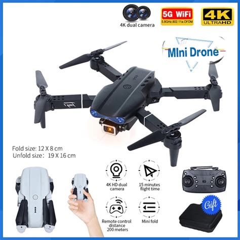 Novo Drone E K Pro Mini C Mera Hd K Wifi Fpv Evitar