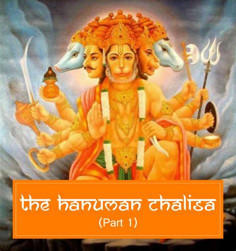 The Hanuman Chalisa 40 Devotional Verses By Sant Tulsidas