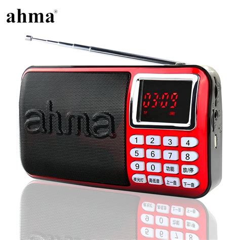 Ahma Mini Radyo Fm Ta Nabilir Stereo Arj Edilebilir Dijital Ekran