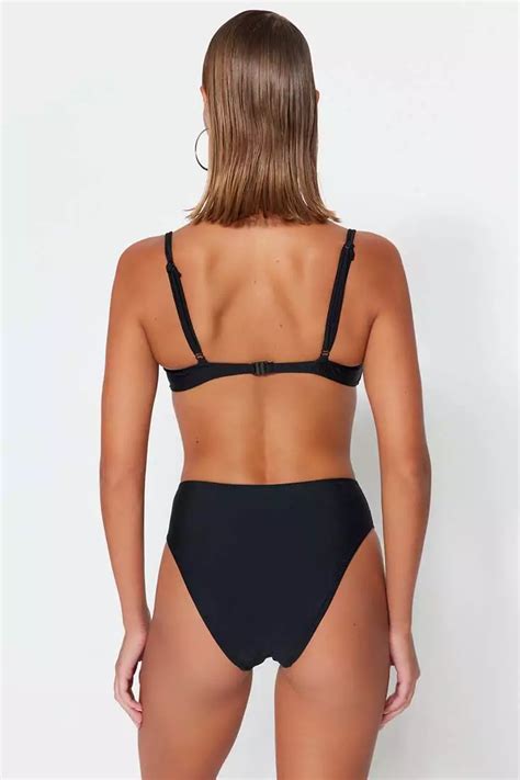 Trendyol High Waist Ruched Bikini Bottom 2024 Buy Trendyol Online