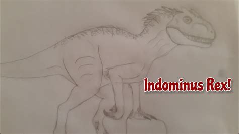 Como Desenhar A Indominus Rex Pedrin Desenhos Ep 3 Youtube