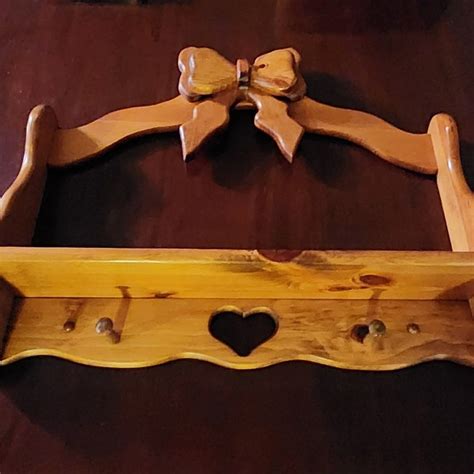 Wood Heart Shelf Etsy