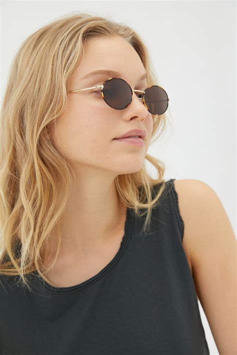 Slim Metal Oval Sunglasses Urban Outfitters Canada