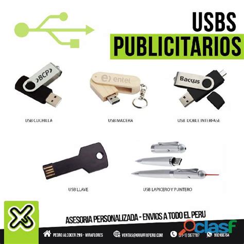 Usb Publicitarios Personalizados En Barranca Lima Clasf Moda Y Accesorios