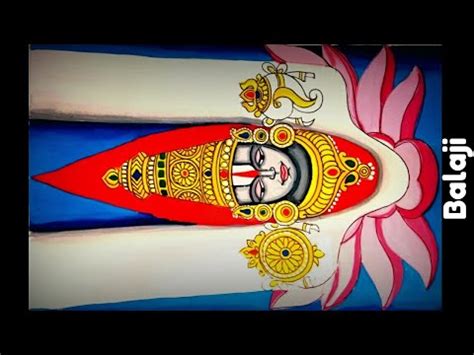 How To Draw A Beautiful Painting Of Lord Balaji Tirupati Balaji