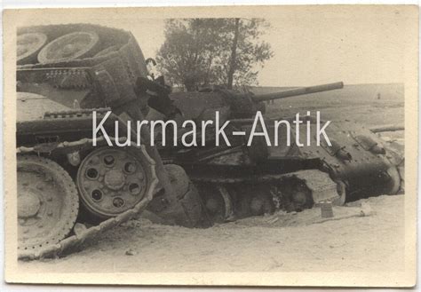 Foto Wehrmacht Gebirgsj Ger Artillerie Regt Russland Beute Panzer