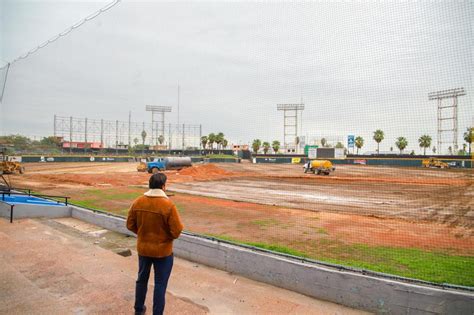 Supervisó Alcalde Carlos Peña Ortiz parque de beisbol de Reynosa