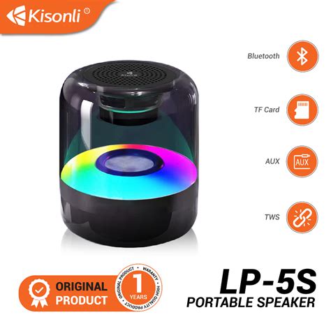 Jual KISONLI Speaker Bluetooth LP 5S RGB Light Mini 5 0 Subwoofer 5W