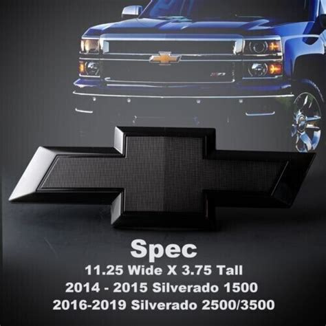 Led Lighted Chevy Silverado Grille Emblem 2014 15 1500 2016 19 25003500 Ebay