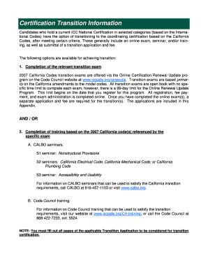 Fillable Online Iccsafe Certification Transition Information Iccsafe