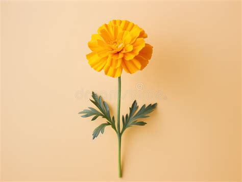 Marigold Flower in Studio Background, Single Marigold Flower, Beautiful ...