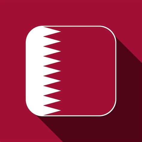 Premium Vector Qatar Flag Official Colors Vector Illustration