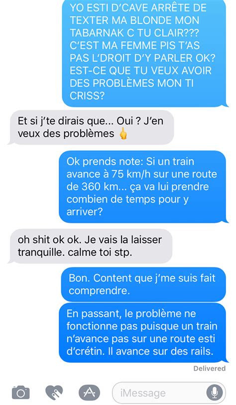 Il Ose Texter La Blonde D Un Gars
