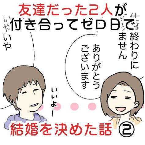 友達だった2人が付き合って0日で結婚を決めた話② Kuro