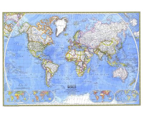 National Geographic Vintage 1975 World Map Fine Art Etsy