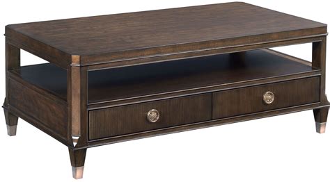 Grantham Hall Deep Coffee Rectangular Cocktail Table From American Drew