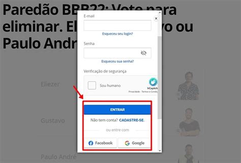 Pared O Bbb Como Votar Para Eliminar Eliezer Gustavo Ou Paulo Andr