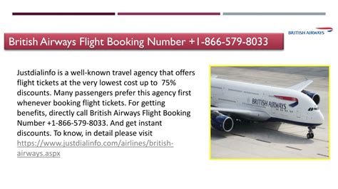 PPT British Airways Flight Booking Number 1 866 579 8033 PowerPoint