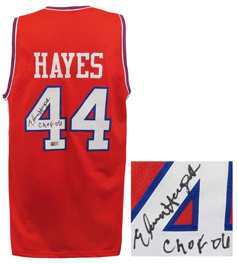 Elvin Hayes Signed Jersey Inscribed Chof Schwartz Pristine Auction