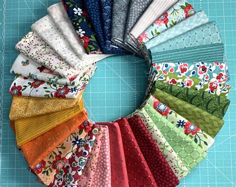 Wander Lane Fat Quarter Bundle Nancy Halvorsen Art To Heart Fq Etsy