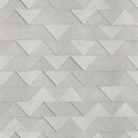 Fine Decor Matrix Grey Triangle Wallpaper C88610 At