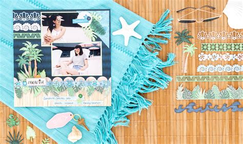 Create A Picturesque Paradise With This Tropical Scrapbook Layout