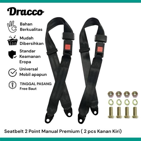 Jual Dracco Seat Belt Titik Manual Safety Belt Sabuk Pengaman Mobil